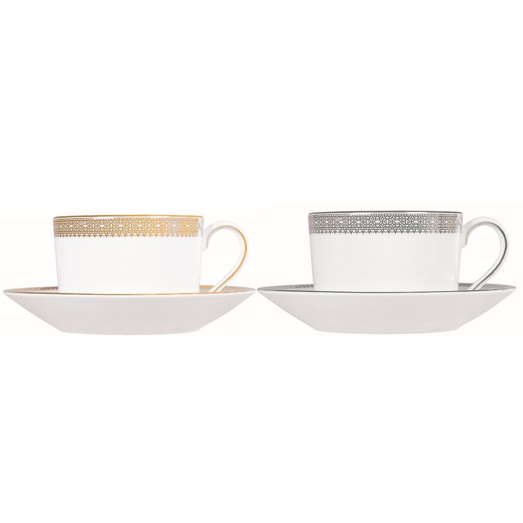 ヴェラ・ウォン ヴェラレー ス ティーカップ&ソーサー ペア(ゴールド&プラチナ)